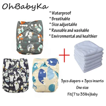 Ohbabyka Reusable Cloth Diaper 3pcs +3pcs Baby Nappies Animals Printed Cloth Diapers Baby Newborn Nappies Waterproof Diapers
Ohbabyka Reusable Cloth Diaper 3pcs +3pcs Baby Nappies Animals Printed Cloth Diapers Baby Newborn Nappies Waterproof Diapers