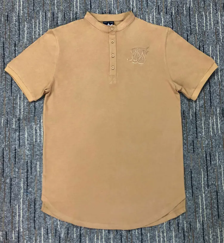 Fashion Summer Kanye West Sik Silk T-shirts Men Casual Hip Hop Irregular cut Button Short Sleeved T-shirts Black White green
Fashion Summer Kanye West Sik Silk T-shirts Men Casual Hip Hop Irregular cut Button Short Sleeved T-shirts Black White green