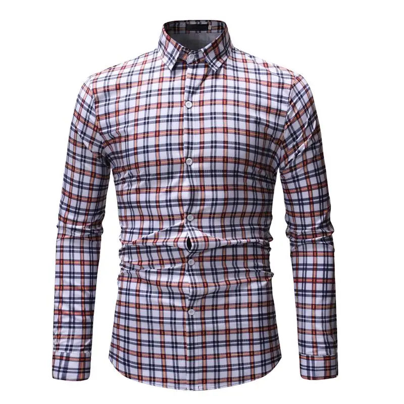 Plaid Men Shirt Short sleeve Hawaiian Shirt Men Fashion Casual Long sleeve Blouse Man White Green Purple
Plaid Men Shirt Short sleeve Hawaiian Shirt Men Fashion Casual Long sleeve Blouse Man White Green Purple