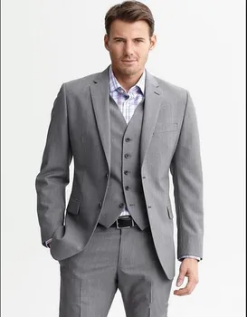 2020 High Quality Morning Suits Two Buttons Notch Lapel Groom Tuxedos Groomsmen Men's Wedding Suits (jacket+pants+vest)
2020 High Quality Morning Suits Two Buttons Notch Lapel Groom Tuxedos Groomsmen Men's Wedding Suits (jacket+pants+vest)