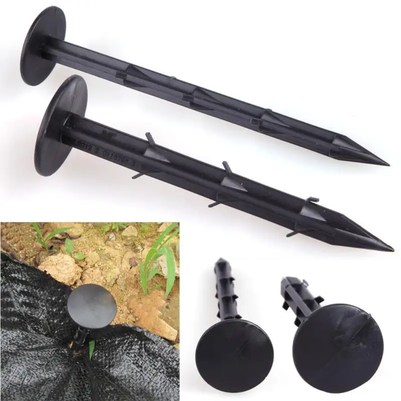10pcs/set Black PP Mulch Shading Pest Control Garden Ground Nail Plastic Film Fixed Pegs Gardening Fixing Tools
10pcs/set Black PP Mulch Shading Pest Control Garden Ground Nail Plastic Film Fixed Pegs Gardening Fixing Tools