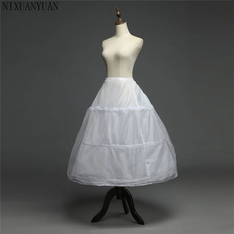 Womens Bridal 3 Hoops Maxi-Length Petticoat Drawstring Waistband Multi-Layer Ball Gown Wedding Dress Bustle Crinoline Underskirt | Свадьбы и