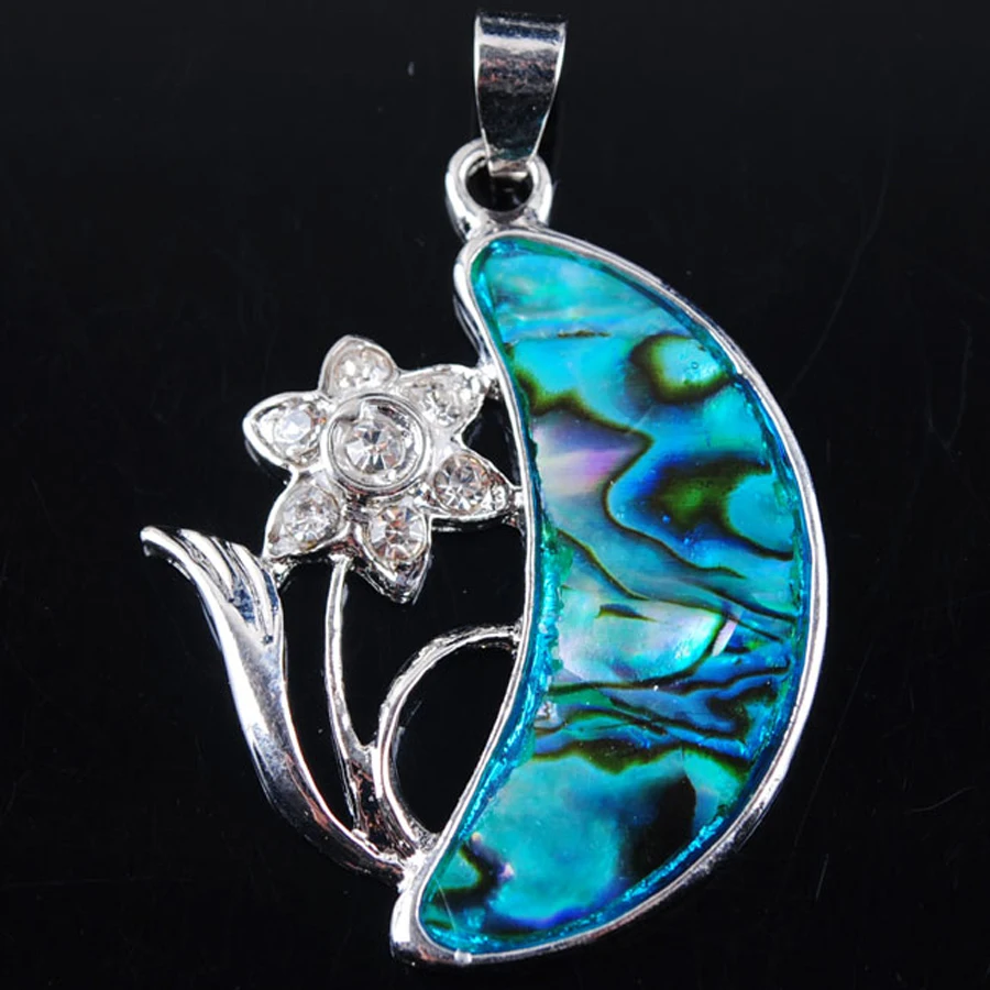 Free shipping New Zelanian Abalone Shell Pearl Gem Bead Moon Pendant Jewelry TN787
Free shipping New Zelanian Abalone Shell Pearl Gem Bead Moon Pendant Jewelry TN787