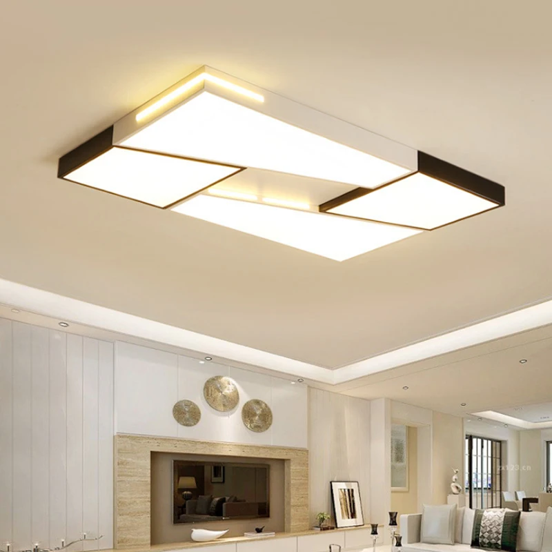 Modern minimalist atmospheric LED ceiling lamp geometric wrought iron black and white decorative creative PMAA lighting fixtures
Modern minimalist atmospheric LED ceiling lamp geometric wrought iron black and white decorative creative PMAA lighting fixtures
