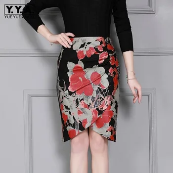 Genuine Leather Skirts Womens Print Floral Sheepskin Wrap Skirt Fashions OL Style Slim Fit High Waist Midi Skirt Plus Size 4XL
Genuine Leather Skirts Womens Print Floral Sheepskin Wrap Skirt Fashions OL Style Slim Fit High Waist Midi Skirt Plus Size 4XL
