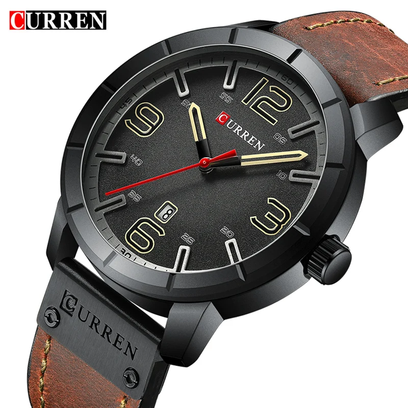 Men Watch Top Luxury Brand CURREN Fashion Quartz Watches Men's Sport Waterproof Leather Band Male Clock Relogio Masculino Date
Men Watch Top Luxury Brand CURREN Fashion Quartz Watches Men's Sport Waterproof Leather Band Male Clock Relogio Masculino Date