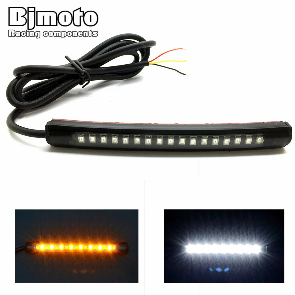 LPL-041 Universal LED Motorcycle Brake Lights Turn Signal Light Strip 17 Leds License Plate Light Flashing Tail Stop Lights
LPL-041 Universal LED Motorcycle Brake Lights Turn Signal Light Strip 17 Leds License Plate Light Flashing Tail Stop Lights