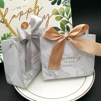 100PCS marble bronzing paper gift boxes bridal shower wedding candy bags with ribbon
100PCS marble bronzing paper gift boxes bridal shower wedding candy bags with ribbon