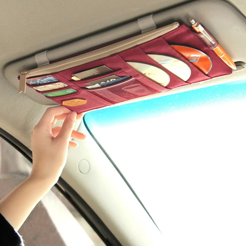 High-grade Sun Visor Storage Bag Car Notes Pouch CD Receive Bag DVD Disk Card Visor Case Folder Pocket
High-grade Sun Visor Storage Bag Car Notes Pouch CD Receive Bag DVD Disk Card Visor Case Folder Pocket