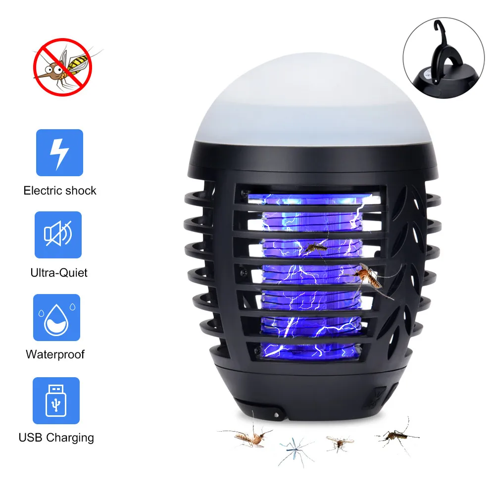 Waterproof Insect Killer Electric Anti Mosquito Killer Camping Lamp UV Led Tent Lantern Fly Insect Trap Light USB Rechargeable
Waterproof Insect Killer Electric Anti Mosquito Killer Camping Lamp UV Led Tent Lantern Fly Insect Trap Light USB Rechargeable