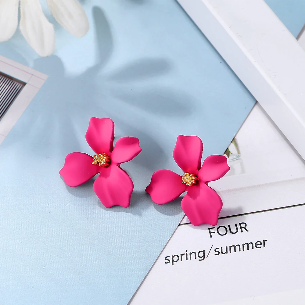 Fashion Flower Stud Earrings For Women Earing Jewelry Trendy Colorful Flower Statement Earrings Gold Color Stud Earings Findings
Fashion Flower Stud Earrings For Women Earing Jewelry Trendy Colorful Flower Statement Earrings Gold Color Stud Earings Findings