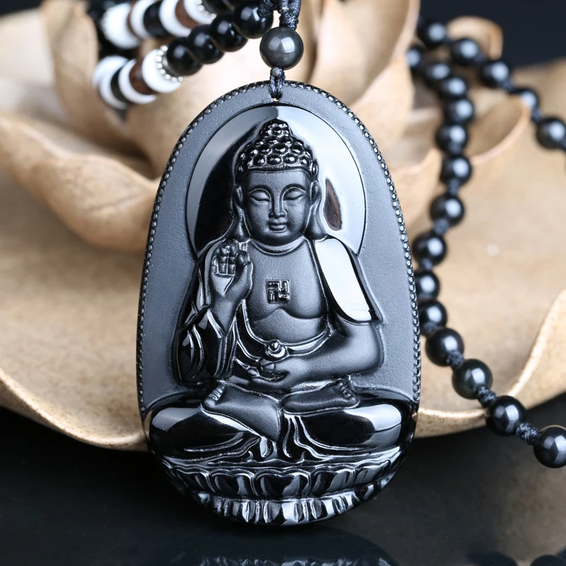 Belwide eight patron Obsidian Necklace Amitabha patron Bodhisattva natal Buddha Pendant Zodiac Animal
Belwide eight patron Obsidian Necklace Amitabha patron Bodhisattva natal Buddha Pendant Zodiac Animal