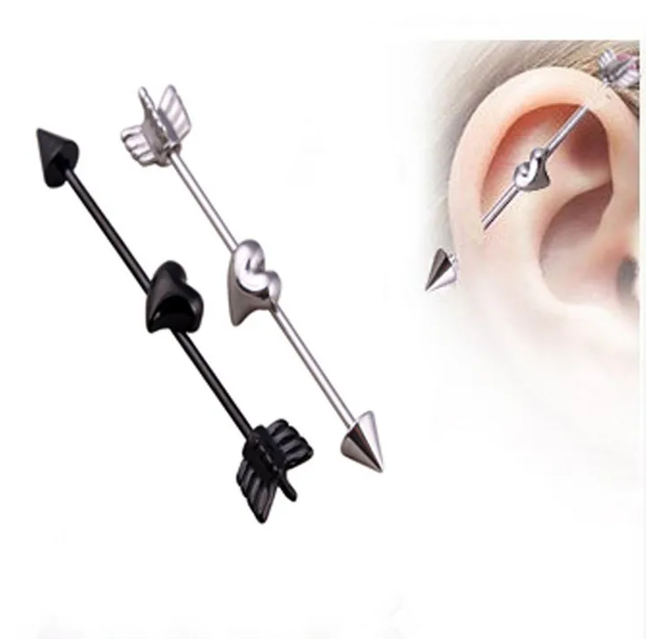 Lot20pcs Free Shippment 16g Industrial Barbells Ear Barbells Body Jewelry Ear Piercing Arrow with Heart 35mm
Lot20pcs Free Shippment 16g Industrial Barbells Ear Barbells Body Jewelry Ear Piercing Arrow with Heart 35mm