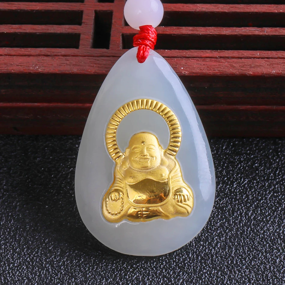 2018 Popular Stylish Gold Jade Pendant Top Quality Necklace Jewelry Gold Jade Maitreya Pendant White Jade Women necklace 8639
2018 Popular Stylish Gold Jade Pendant Top Quality Necklace Jewelry Gold Jade Maitreya Pendant White Jade Women necklace 8639