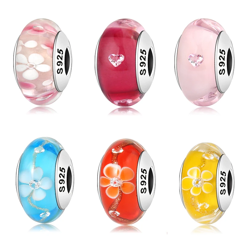 High quality 925 Silver round shape Murano Glass Beads Fit Original Pandora Charms DIY Bracelet Jewelry making
High quality 925 Silver round shape Murano Glass Beads Fit Original Pandora Charms DIY Bracelet Jewelry making