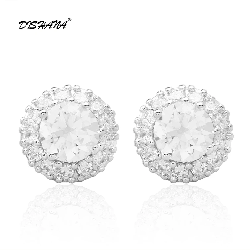 6 Colors Women Luxury Jewelry Earrings White Gold AAA+ Cubic Zirconia Round Stud Earrings for Party(E0372)
6 Colors Women Luxury Jewelry Earrings White Gold AAA+ Cubic Zirconia Round Stud Earrings for Party(E0372)