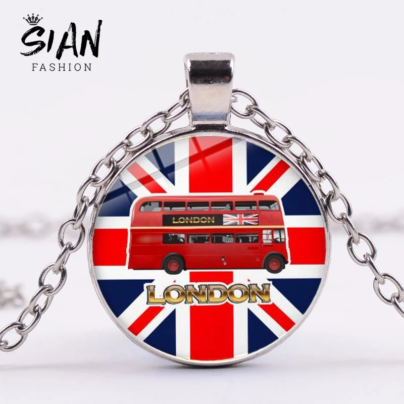 SIAN London England Red Double Decker Bus Necklace Creative Street View Art Picture Glass Cabochon Pendant Souvenir Friends Gift
SIAN London England Red Double Decker Bus Necklace Creative Street View Art Picture Glass Cabochon Pendant Souvenir Friends Gift