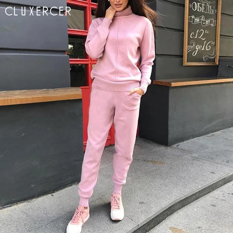 2019 New Autumn Turtleneck Knit Suit Casual Two Pieces Set Sweatshirts And Pant Women Female Sweat suit Set
2019 New Autumn Turtleneck Knit Suit Casual Two Pieces Set Sweatshirts And Pant Women Female Sweat suit Set