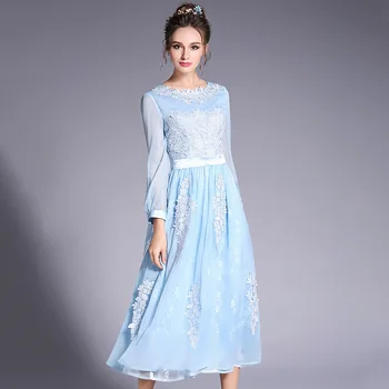 2017Summer Ladies beautiful long chiffon dress elegant party dress lace mebroidery plus size longos vestidos L-XXXXXL 3591
2017Summer Ladies beautiful long chiffon dress elegant party dress lace mebroidery plus size longos vestidos L-XXXXXL 3591