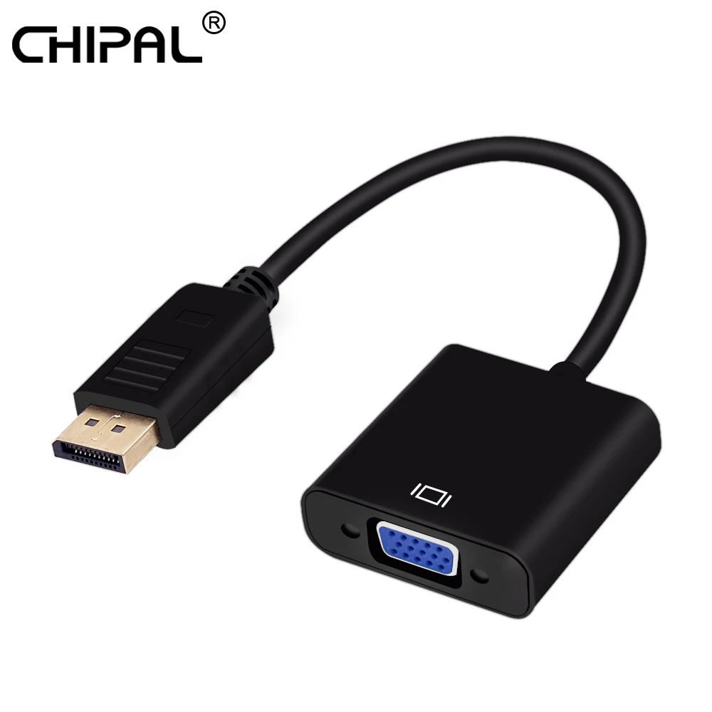 CHIPAL High Quality DisplayPort Display Port DP to VGA Male to Female Adapter Cable Converter for PC HDTV Monitor Projector
CHIPAL High Quality DisplayPort Display Port DP to VGA Male to Female Adapter Cable Converter for PC HDTV Monitor Projector