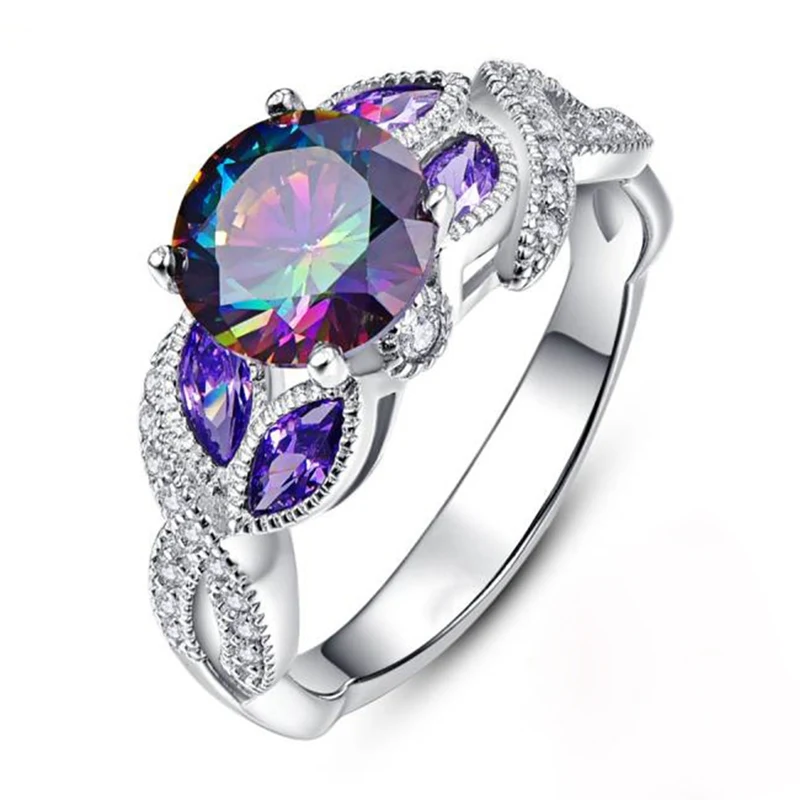Hot Selling Clear Purple Round Cubic Zirconia Irregular Beautiful Anniversary Ring For Ladies
Hot Selling Clear Purple Round Cubic Zirconia Irregular Beautiful Anniversary Ring For Ladies