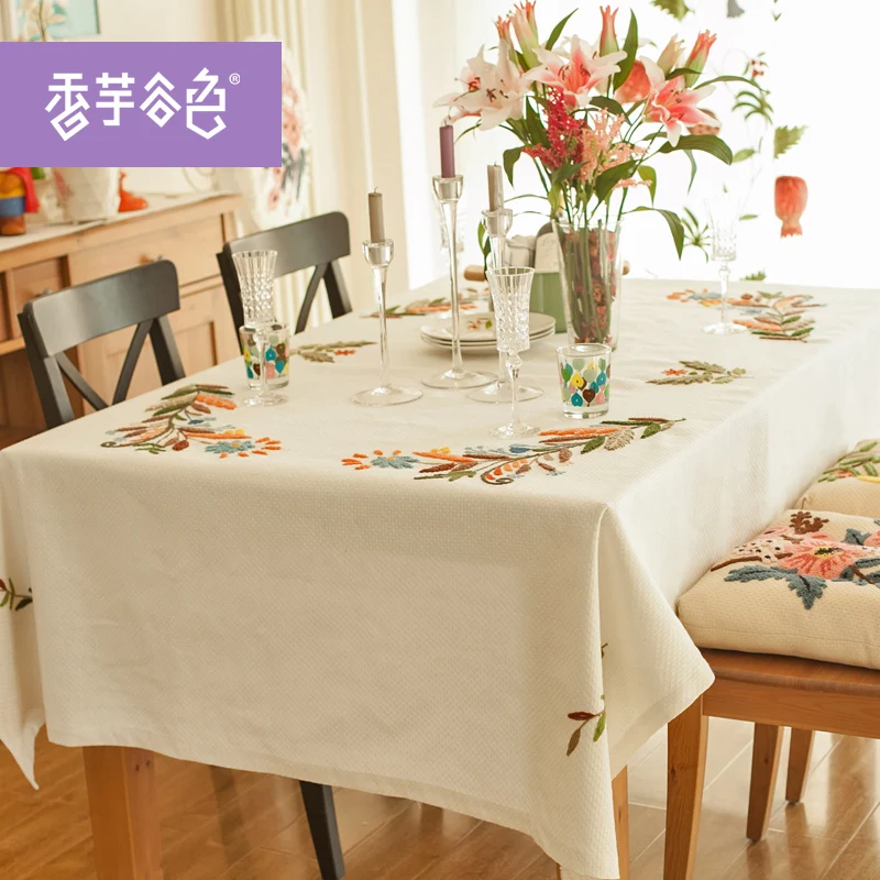 Chinese Tranditional Embroidered Flowers Tablecloth High Quality Cotton Linen Tablecloth Home Use Tablecloth
Chinese Tranditional Embroidered Flowers Tablecloth High Quality Cotton Linen Tablecloth Home Use Tablecloth