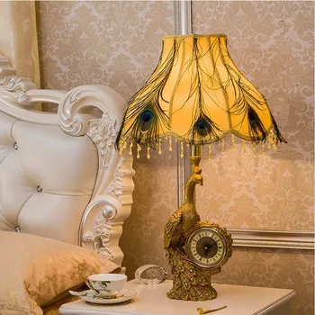 Retro Rural Living Room Table Lamp Loft Art Peacock Cloth Bed Study Light Clock Table Lights Free Shipping
Retro Rural Living Room Table Lamp Loft Art Peacock Cloth Bed Study Light Clock Table Lights Free Shipping