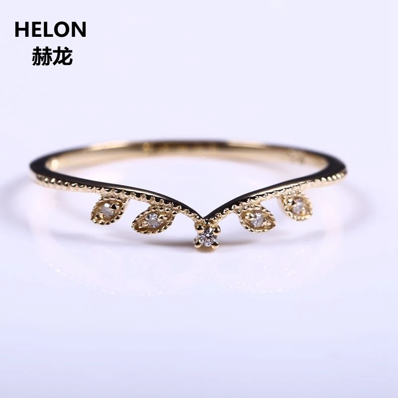 Leaf Solid 10k Yellow Gold Natural Diamond Women Engagement Ring Art Deco Millgrain Wedding Band Romantic Promise Ring
Leaf Solid 10k Yellow Gold Natural Diamond Women Engagement Ring Art Deco Millgrain Wedding Band Romantic Promise Ring