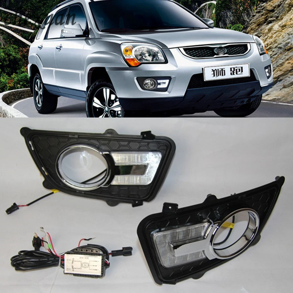 CSCSNL 1 Set 12V ABS Car LED DRL Daytime Running Lights Daylight Fog Lamp Cover For KIA Sportage 2008 2009 2010 2011 2012 2013
CSCSNL 1 Set 12V ABS Car LED DRL Daytime Running Lights Daylight Fog Lamp Cover For KIA Sportage 2008 2009 2010 2011 2012 2013