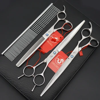 DRGSKL 8.0 inch pet scissors set dog hair scissors, 3 pcs professional hair hairdressing scissors pet grooming scissors
DRGSKL 8.0 inch pet scissors set dog hair scissors, 3 pcs professional hair hairdressing scissors pet grooming scissors