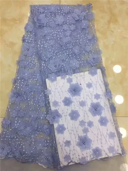 2019 Latest Nigerian Laces Fabrics High Quality 3D Tulle African Laces Fabric Wedding French Lace Material With Beads Sky Blue
2019 Latest Nigerian Laces Fabrics High Quality 3D Tulle African Laces Fabric Wedding French Lace Material With Beads Sky Blue