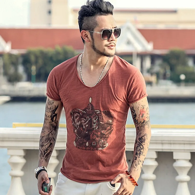 Men New Casual Printed Crown Short Sleeve T-shirt Men Slim Cotton Fashion Breathable T-shirt Men High Quality Summer Hot T-shirt
Men New Casual Printed Crown Short Sleeve T-shirt Men Slim Cotton Fashion Breathable T-shirt Men High Quality Summer Hot T-shirt