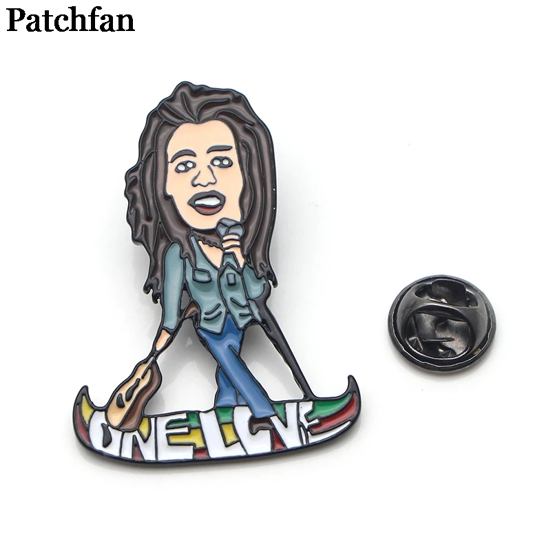 Patchfan Bob Marley Zinc pins para backpack pride clothes medal for bag shirt hat insignia badge brooches for men women A1943
Patchfan Bob Marley Zinc pins para backpack pride clothes medal for bag shirt hat insignia badge brooches for men women A1943