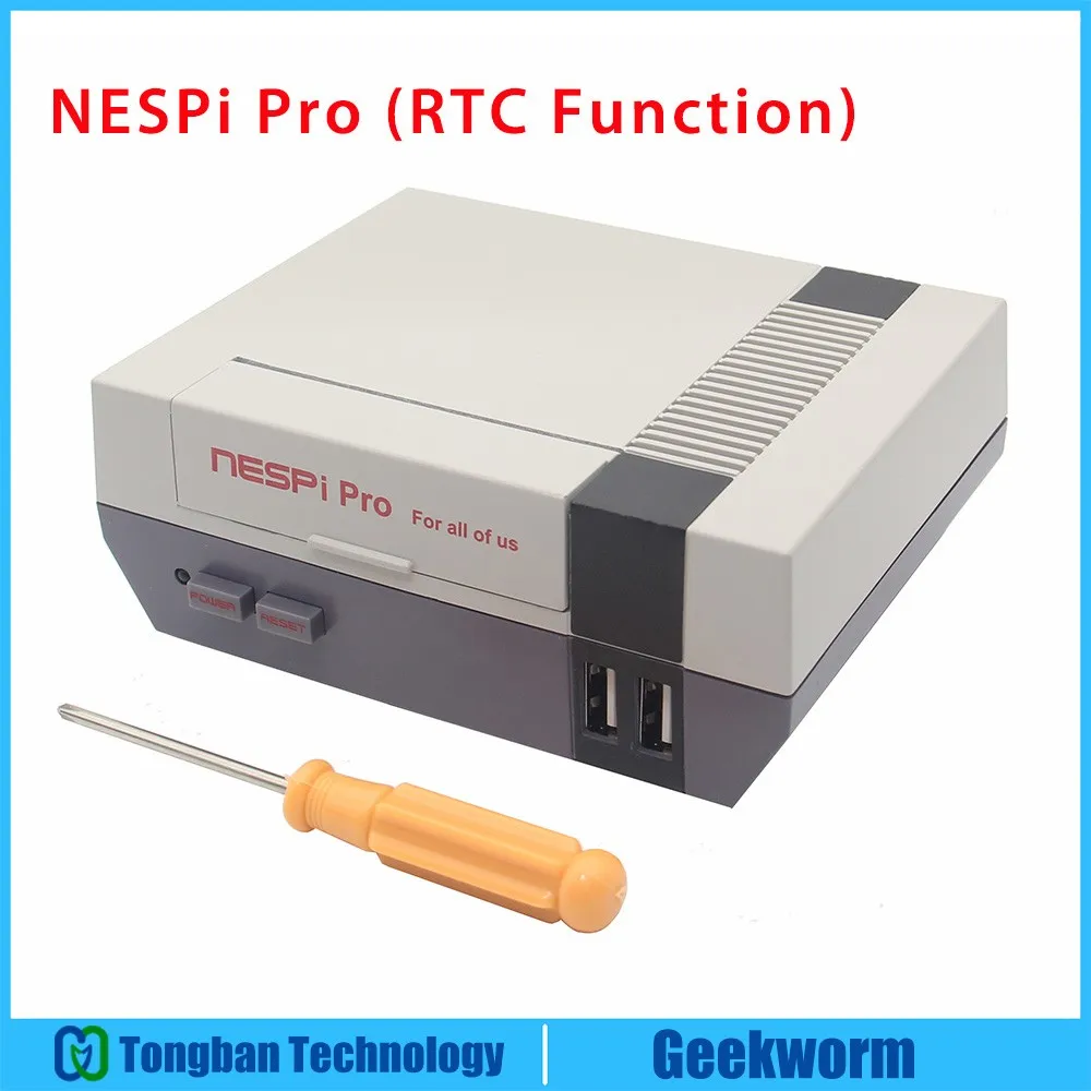 

New NESPi Pro Case with RTC Raspberry Pi 3 B+(Plus) NES FS Style Case | Enclosure Compatible w/ Raspberry Pi 3 Model B+,3B