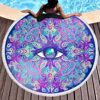 Summer boho style towel beach animals mandala sea beach landscape women beach towel circle round beach towels size 1500*1500mm 
Summer boho style towel beach animals mandala sea beach landscape women beach towel circle round beach towels size 1500*1500mm