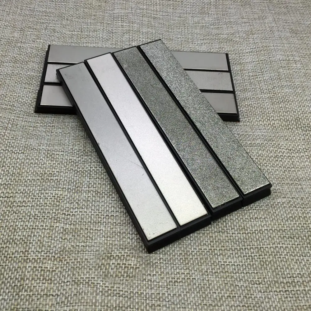 7pcs Diamond whetstone Ruixin sharpener's whetstone Hone stone Grinder Block 80-2000 Grit Edge Pro Kitchen knife KME system
7pcs Diamond whetstone Ruixin sharpener's whetstone Hone stone Grinder Block 80-2000 Grit Edge Pro Kitchen knife KME system