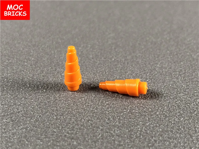 20pcs/lot MOC Bricks Orange Horn (Unicorn) fit with 89522 Educational Building Blocks Action figure DIY Toys kids Dolls gifts | Игрушки и