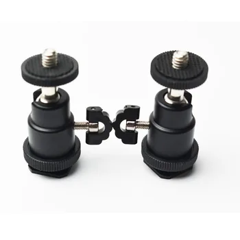 2Pcs High Quality Tripod 1/4 Hot Shoe Adapter Bracket Holder Mount Cradle Ball Head For LED Light Camera Tripod Yongnuo Flash
2Pcs High Quality Tripod 1/4 Hot Shoe Adapter Bracket Holder Mount Cradle Ball Head For LED Light Camera Tripod Yongnuo Flash