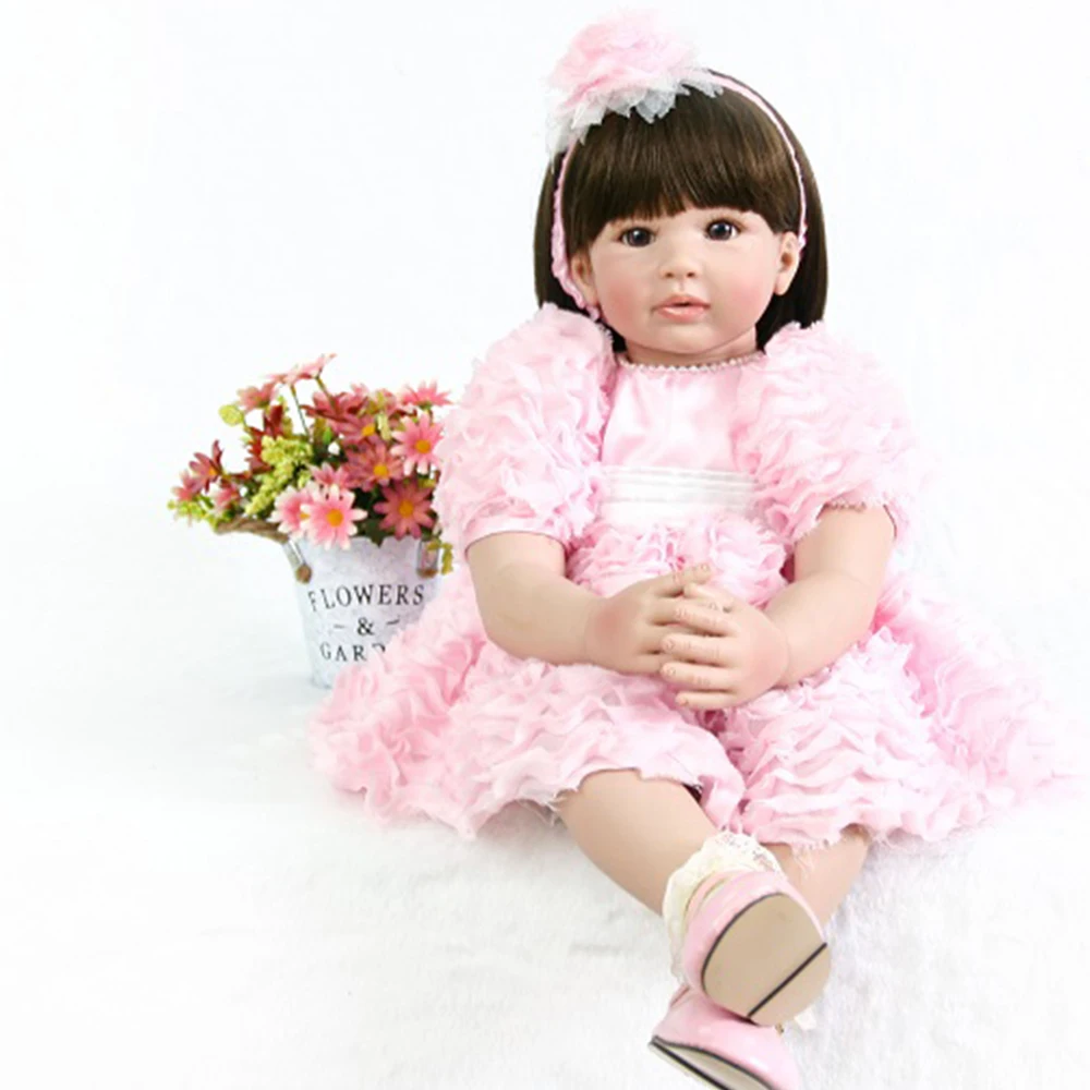 60cm Soft Silicone Reborn Baby Doll Toys Lifelike 3/4 Vinyl Reborn Babies Play House Bedtime Toys Birthday Gift for Girls
60cm Soft Silicone Reborn Baby Doll Toys Lifelike 3/4 Vinyl Reborn Babies Play House Bedtime Toys Birthday Gift for Girls