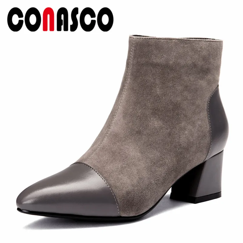 CONASCO New Brand Women Ankle Boots Autumn Winter Patchwork Party Shoes Woman Short Motorcycle Boots Short Office Pumps
CONASCO New Brand Women Ankle Boots Autumn Winter Patchwork Party Shoes Woman Short Motorcycle Boots Short Office Pumps