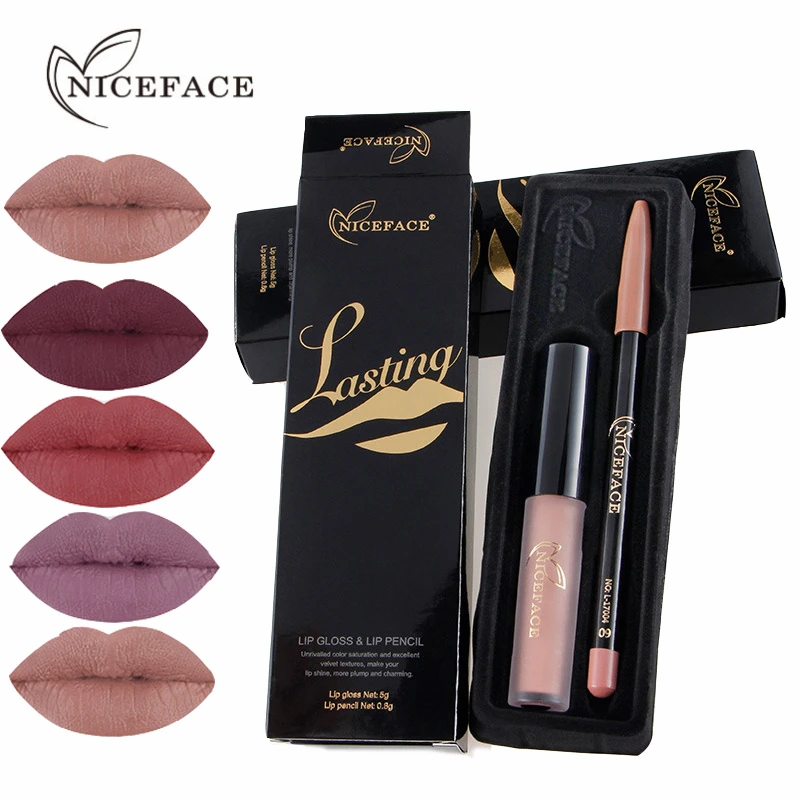 NICEFACE 12Set Long-lasting Waterproof Lipstick Cosmetic Set Matte Liquid Lipstick and Lips Pencil Matte Lip Gloss Lip Kit Batom
NICEFACE 12Set Long-lasting Waterproof Lipstick Cosmetic Set Matte Liquid Lipstick and Lips Pencil Matte Lip Gloss Lip Kit Batom