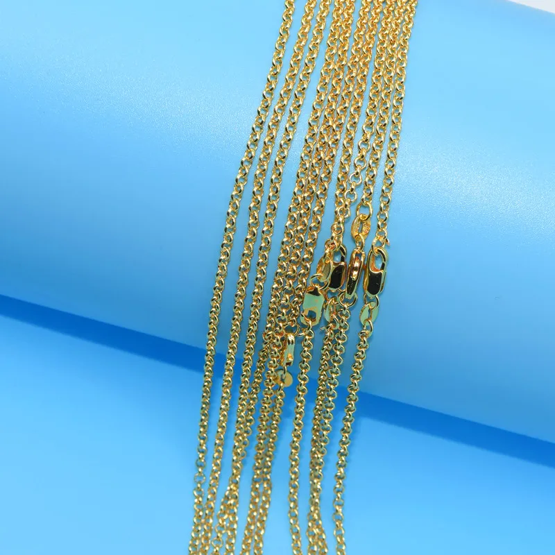 10pcs Wholesale Gold Filled Necklace Fashion Jewelry Cross Link Chain 2mm Necklace 16-30 Inches Pendant Chain
10pcs Wholesale Gold Filled Necklace Fashion Jewelry Cross Link Chain 2mm Necklace 16-30 Inches Pendant Chain