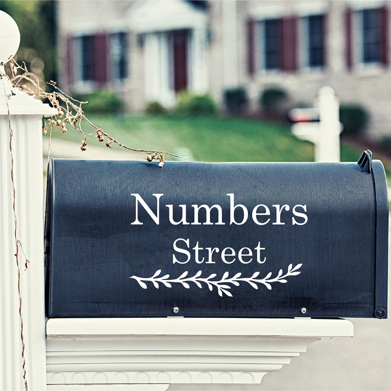 Silver Vinyl Custom Number Decal Sheet Mailbox Address Boat Sticker Kit