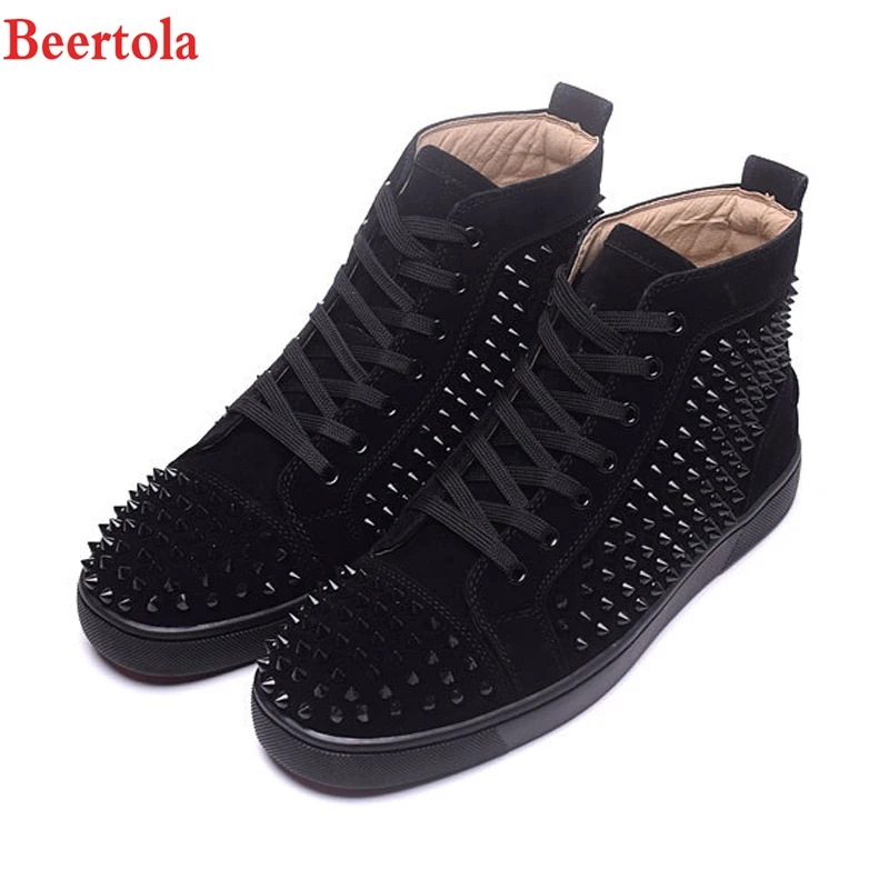 Beertola Luxury Brand Black Rivets Men's Shoes Gentleman Fashion Spike Rivets Shoes Wedding Party Flats Derby Casuals Shoes Male
Beertola Luxury Brand Black Rivets Men's Shoes Gentleman Fashion Spike Rivets Shoes Wedding Party Flats Derby Casuals Shoes Male