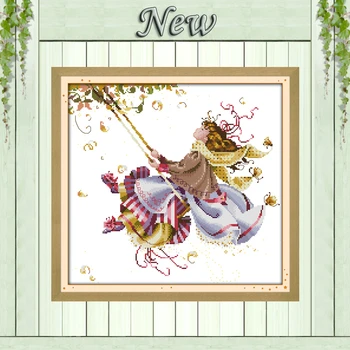 Swing fairy angel girl decor paintings counted print on canvas DMC 11CT 14CT Chinese Cross Stitch kits needlework Sets embroider
Swing fairy angel girl decor paintings counted print on canvas DMC 11CT 14CT Chinese Cross Stitch kits needlework Sets embroider