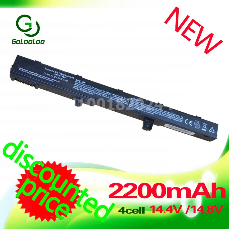 

Golooloo 2200MAH 14.4V battery for Asus A31N1319 X551M A41N1308 A31LJ91 X551 X451C X451M X551C X551CA X451CA X451 0B110-00250100