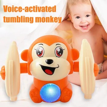 Baby Voice Control Rolling Little Monkey Toy Walk Sing Brain Game Crawling Electric Toys S7JN
Baby Voice Control Rolling Little Monkey Toy Walk Sing Brain Game Crawling Electric Toys S7JN