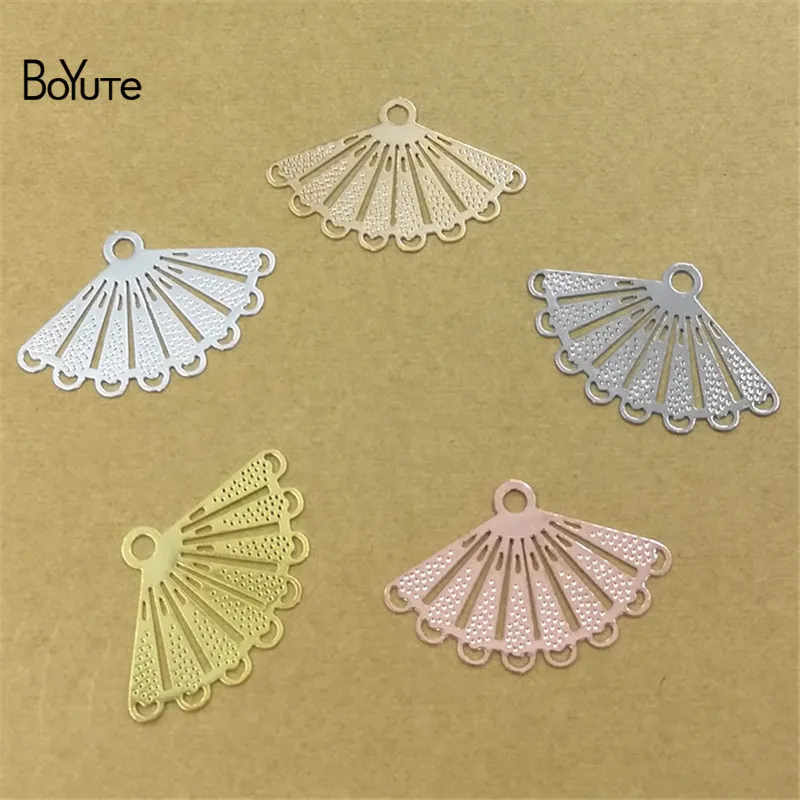 BoYuTe Wholesale (50 Pieces/Lot) Metal Brass Plate 16*25MM Fan Connector Charms Diy Hand Made Jewelry Accessories
BoYuTe Wholesale (50 Pieces/Lot) Metal Brass Plate 16*25MM Fan Connector Charms Diy Hand Made Jewelry Accessories