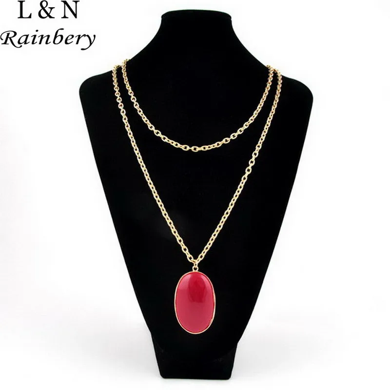 Rainbery Statement Pendant Necklace Gold Color Multicolor Colar Feminia Bijous Fashion Collier for Women Pendant Long Necklace
Rainbery Statement Pendant Necklace Gold Color Multicolor Colar Feminia Bijous Fashion Collier for Women Pendant Long Necklace