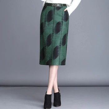 Winter Fall Fashion Women Office Lady Elegant Printed Green Pencil Woolen Skirt , 2019 Female Woman 4xl Placket Wool Skirts
Winter Fall Fashion Women Office Lady Elegant Printed Green Pencil Woolen Skirt , 2019 Female Woman 4xl Placket Wool Skirts